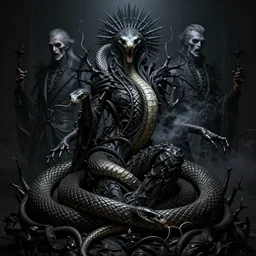 serpent haze torment, intricate artwork by josan gonzalez, artgerm, tom bagshaw, kilian eng, h. r. giger, zdizslaw beksinski, very coherent artwork, brutal, darkness, noir, gothic, octane render, unreal engine, 8 k, high contrast
