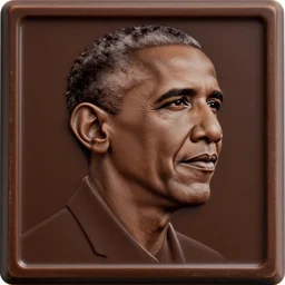 dark chocolate barak obama emboss