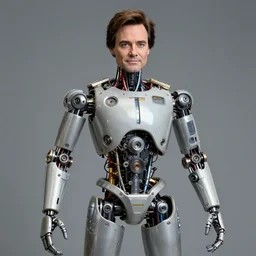 animatronic Jim Carrey, exposed mechanics, test photo, Stan Winston studios, detailed, 4k