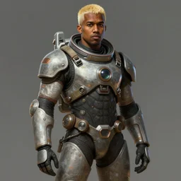 painted full body portrait of kanye west as a magicpunk futuristic medieval astronaut by greg rutkowski, he is about 3 0 years old, short blond hair, athletic and strong, straight jaw, wearing futuristic space gear, highly detailed portrait, digital painting, artstation, concept art, smooth, sharp foccus ilustration, artstation hq.