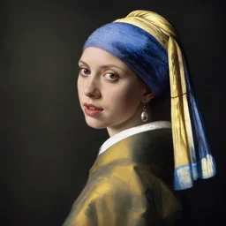 portrait of scarlett johansson by johannes vermeer, hd, beautiful, glamorous, award winning, 4 k