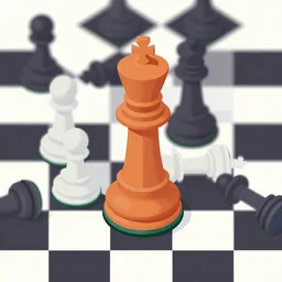 queen chess piece, isometric