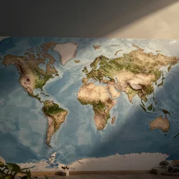 map of the world but everything is off