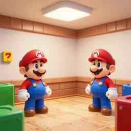 the interior of the mario bros house, realistic photo, well detailed, artstation trend, 8k