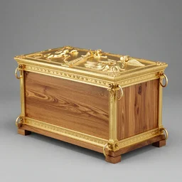It is to be 131 cm in length, 79 in breadth, and 79 in height of acacia wood. Then it is to be gilded entirely with gold, and a crown or molding of gold is to be put around it. Four rings of gold are to be attached to its four corners, two on each side—and through these rings staves of shittim wood overlaid with gold for carrying the Ark are to be inserted; and these are not to be removed. A golden lid, which is ornamented with two golden cherubim, is to be placed above the Ark.