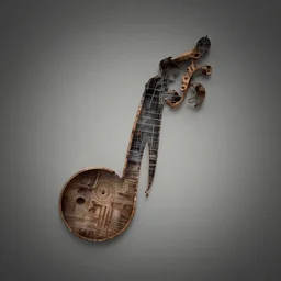 music in the shape of an image