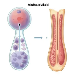 schematic overview of mitotic cell division and hypovalve and girdle band formation.