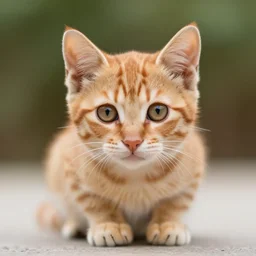 “A 4K photo of the most adorable orange tabby kitten, photorealistic, Canon lens 85mm 2.8f”