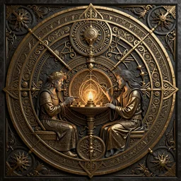 A Arcane Algorithm Allegory Of A Alchemists hyperdetailed photorealism HDR 8k high level of intricate design