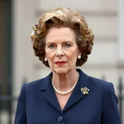 low poly margret thatcher
