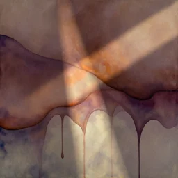 digital background of dripping watercolor paint by georgia o keeffe