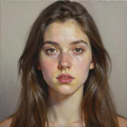 a stunning portrait painting of △