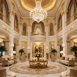luxury advertisement. luxury lavish royal rich majestic grand hotel hall room. 4 k 8 k huhd 1 6 k instagram photo at behance, epic cinematic movie shot, hollywood. kodak portra, fujifilm superia. adobe lightroom, photoshop, pixlr, affinity, luminar