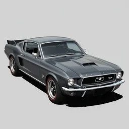 a detailed render of a cyberpunk batmobile in a 1 9 6 7 ford mustang fastback, vector art, art by john collier and albert aublet and krenz cushart and artem demura and alphonse mucha, cosmic, heavenly, god rays, intricate detail, cinematic, 8 k, cel shaded, unreal engine, featured on artstation, pixiv