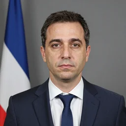 photo portrait of le depute francais adrien quattenens, mugshot