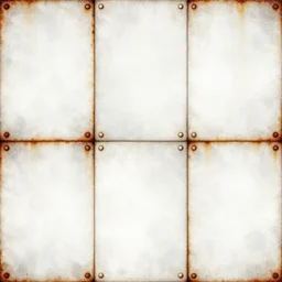 scifi, panels, rivets, cut lines, diffuse texture, white paint, bright ( ( ( rusty ) ) ) metal wall seamless game texture, by dean cornwell, nc wyeth, painterly, 4 k, textures. com, high resolution, paintchips