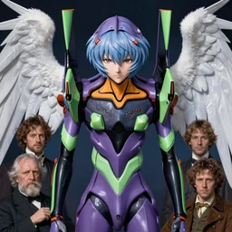 realistic beautiful highly detailed portrait of rei ayanami's eva, photorealistic, mecha, angel, egon schiele, john mcneill whistler, john singer sargent, epic, stunning