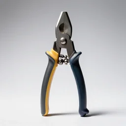 pastel bolt cutters, studio product photography, isolated on a pure white background, centered, entire object in frame, sharp focus, soft studio lighting