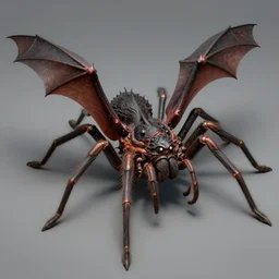 a bat spider creature by neville page, ken barthelmey, carlos huante and doug chiang, sharp focus, trending on artstation, hyper realism, octane render, 8 k, hyper detailed, ultra detailed, highly detailed, zbrush, concept art, creature design