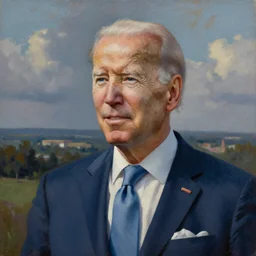 an intricate oil painting of Joe Biden.