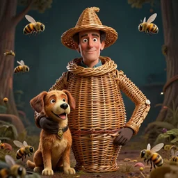 hyperrealistic dslr film still of jim carry, ace ventura pet detective in the wicker man, bees,, stunning 8 k octane comprehensive 3 d render, inspired by istvan sandorfi & greg rutkowski & unreal engine, perfect symmetry, dim volumetric cinematic lighting, extremely hyper - detailed, extremely lifelike attributes & lifelike texture, intricate, masterpiece, artstation, stunning