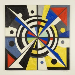 Artwork from Victor Vasarely, jackson pollock and Wassily Kandinsky collaboration project, 1980