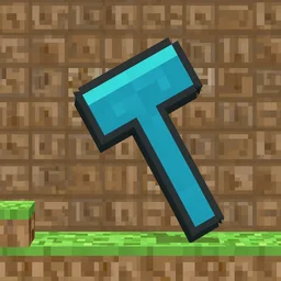 a minecraft diamond pickaxe texturepack