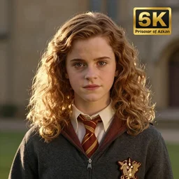 Photograph of Emma Watson as Hermione Granger. Prisoner of Azkaban. During golden hour. Extremely detailed. Beautiful. 4K. Award winning.