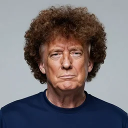 trump with afro hair
