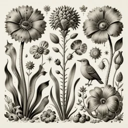 hyper - detailed matte illustration of flora and fauna by iris van herpen based on plate 6 1 of art forms in nature by ernst haeckel and