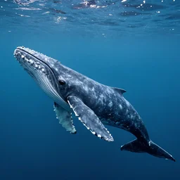 a huge flying whale that has tiny wings