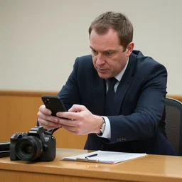 Alex Jones desperately reaching for his out of reach phone in the courtroom, EOS 5DS R, ISO100, f/8, 1/125, 84mm, RAW Dual Pixel