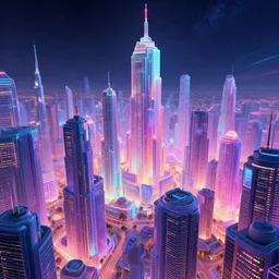 an expensive panorama of a spacewave cyberpunk city, dslr, hdr, octane render, 3 d shading, cgsociety, horde 3 d, volumetric lighting, ray tracing, 3 dexcite, zbrush, substance designer, behance hd, lightwave 3 d, ureal engine 5, monet painting by kait kybar, lush vivid soft colors of a vibrant neon translucent luminescence,