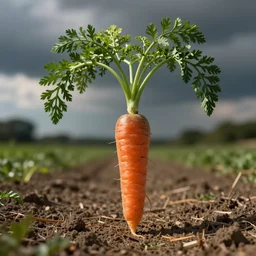 a walking carrot