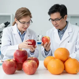 scientists comparing apples and oranjes,