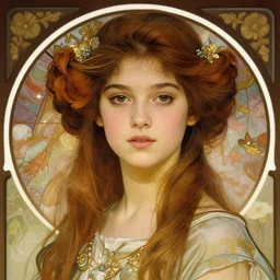 identity photo of a teen goddess, detailed gorgeous face, garce, medium shot, rimming light, alphonse mucha, artgerm lau, greg rutkowski