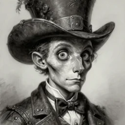 The Madhatter, digital painting, lots of details, extremely detailed, 4k, intricate, brush strokes, Mark Arian, Artgerm, Bastien Lecouffe-Deharme