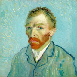 portrait by vincent van gogh of a lemon wearing a suit