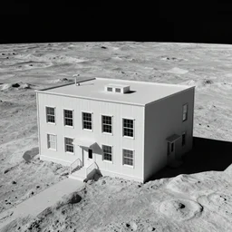 building, moon surface