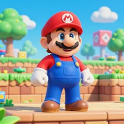 a full 3 d remake of a level from super mario bros made in unreal engine 5