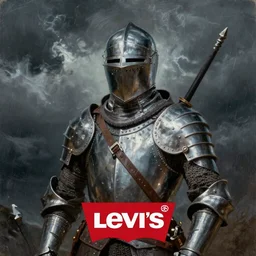 ultra realistic portrait painting of a templar knight, art by frank frazetta, vintage levi ’ s ad, stormy weather, dark vibes, 4 k, ultra realistic, highly detailed, epic lighting