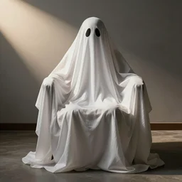 upholstery ghostery. poltergeist. sheetghost made of chair fabric
