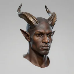 still from 3 0 0 of a head and shoulders portrait of a black dragonborn cleric, horns, golden phantom of the opera mask, d & d, high fantasy, by donato giancola, comic book cover