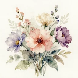 aquarell flowers ( ( ( ( ( muted colors ) ) ) ) ) by jean baptiste monge!!!!!!!!!!!!!!!!!!!!!!!!!