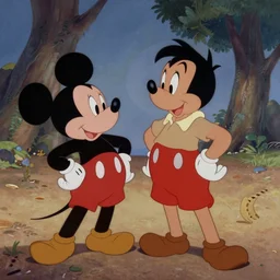 classic 1950s disney movie background painting