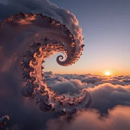 fractal sunset clouds