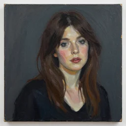 Kate Bush painted in deep impasto oils on canvas