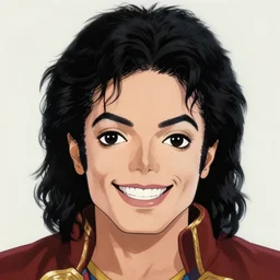 centered!! macro head portrait of medieval handsome smiling smile king michael jackson, artstation, detailed cartoon, elegant, digital painting, concept art, smooth, sharp focus, illustration, ghibli, makoto shinkai, don bluth, fujita goro, jean giraud, akihiko yoshida, tom whalen 8 k