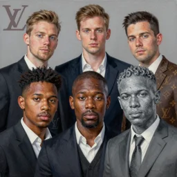 Louis vuitton painting by aaron brooks, chris dyer, android jones, and alex grey, highly detailed, high quality, high definition