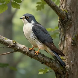 goro fujita ilustration hirundo rustica in a forest tree, painting by goro fujita, sharp focus, highly detailed, artstation